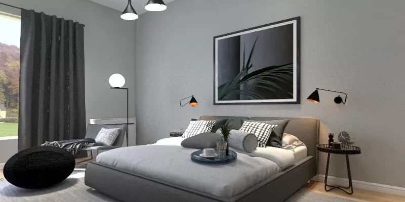 DEN22 Spoj minimalizma i chica u spavaćoj sobi